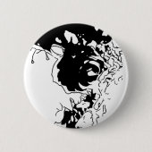 Badge Rond 5 Cm Doodle de fleurs (Devant)