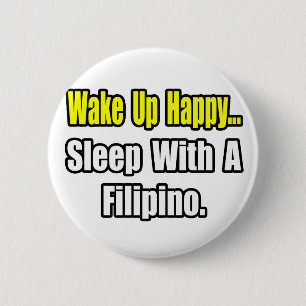 Badge Rond 5 Cm Dormir avec un Philippin