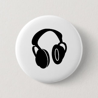 Badge Rond 5 Cm Dos d'avant d'habillement des écouteurs 10X10