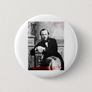 Badge Rond 5 Cm Dostoïevski Citation "Dieu l'a voulu" Amour Cadeau