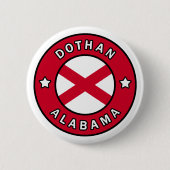 Badge Rond 5 Cm Dothan Alabama (Devant)
