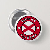 Badge Rond 5 Cm Dothan Alabama (Devant & derrière)