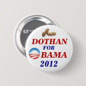 Badge Rond 5 Cm Dothan pour Obama (Devant & derrière)