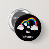 Badge Rond 5 Cm Double arc-en-ciel (Devant & derrière)