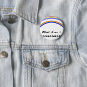 Badge Rond 5 Cm Double arc-en-ciel (En situation)