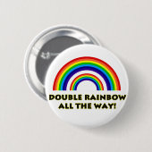 Badge Rond 5 Cm Double arc-en-ciel. COMPLÈTEMENT ! ! (Devant & derrière)