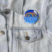 Badge Rond 5 Cm Double arc-en-ciel, complètement ! (En situation)