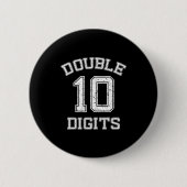 Badge Rond 5 Cm Double Digits 10th Birthday 10 Year Old (Devant)