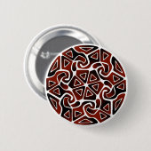 Badge Rond 5 Cm Double flèches rouges ET noires (Devant & derrière)