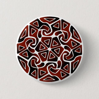 Badge Rond 5 Cm Double flèches rouges ET noires