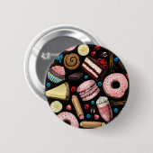 Badge Rond 5 Cm Douceurs (Devant & derrière)