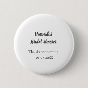 Badge Rond 5 Cm Douche de mariée ajouter nom date année merci d'êt