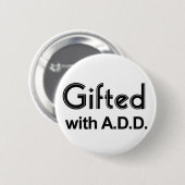 Badge Rond 5 Cm Doué avec AJOUTEZ (Devant & derrière)