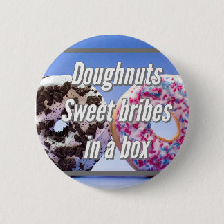Badge Rond 5 Cm Doughnuts Sweet Bribes In A Box