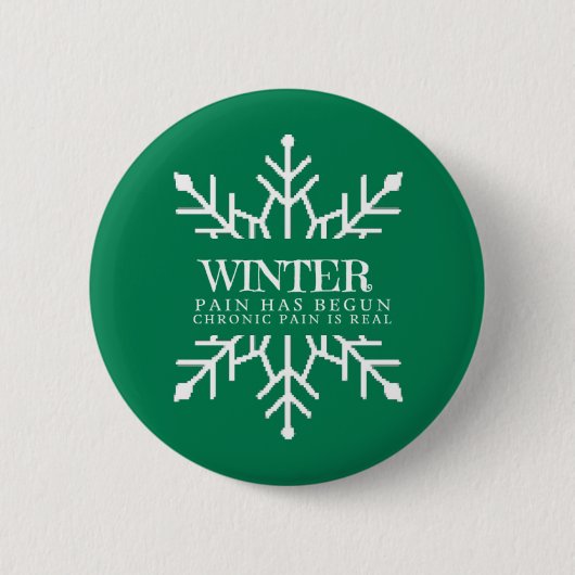 Badge Rond 5 Cm Douleur chronique hivernale (Devant)