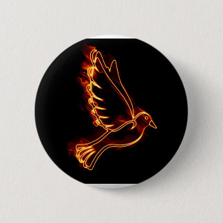 Badge Rond 5 Cm Dove Saint-Esprit