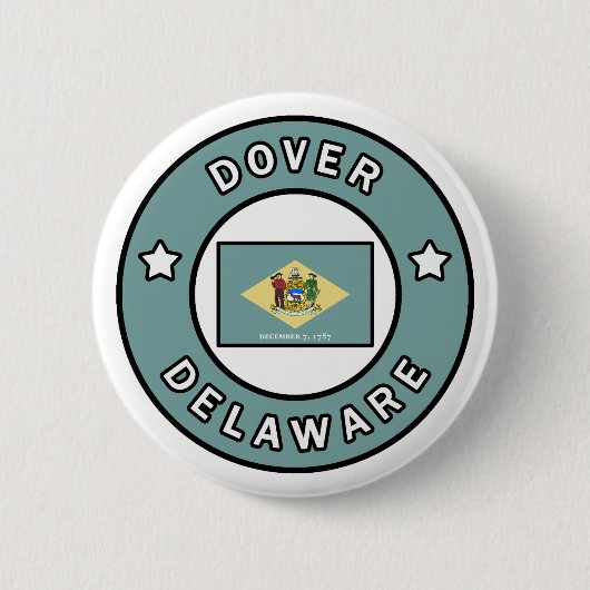 Badge Rond 5 Cm Dover Delaware (Devant)