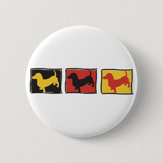 Badge Rond 5 Cm Doxie-3-BOX (Devant)