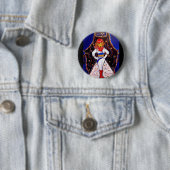 Badge Rond 5 Cm Doxie de Mode (En situation)