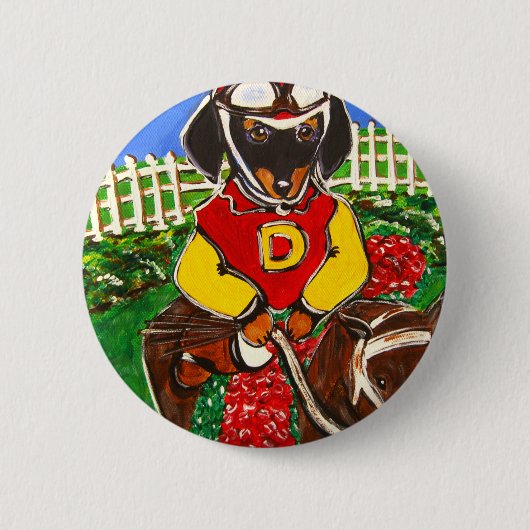 BADGE ROND 5 CM DOXIE JOCKEY (Devant)