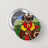 BADGE ROND 5 CM DOXIE JOCKEY (Devant & derrière)