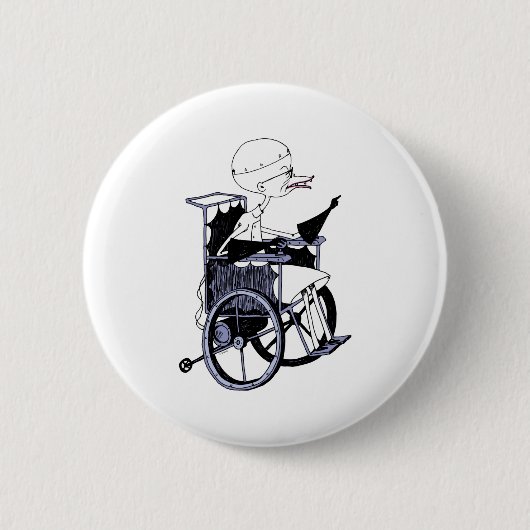 Badge Rond 5 Cm Dr Finkelstein Scientifique Fou Bébé (Devant)