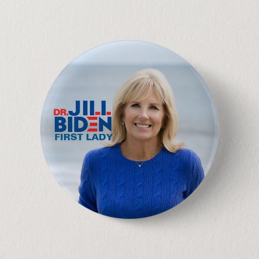 Badge Rond 5 Cm Dr. Jill Biden pour première Madame (Devant)