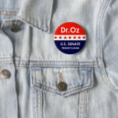 Badge Rond 5 Cm Dr Oz Sénat américain Pennsylvanie (En situation)