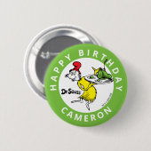 Badge Rond 5 Cm Dr. Seuss Character Confetti | ANNIVERSAIRE DE ENF (Devant & derrière)