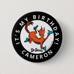 Badge Rond 5 Cm Dr. Seuss Character Confetti   ANNIVERSAIRE DE ENF