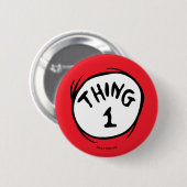Badge Rond 5 Cm Dr. Seuss | Chose Un Chose Deux - Chose Un (Devant & derrière)