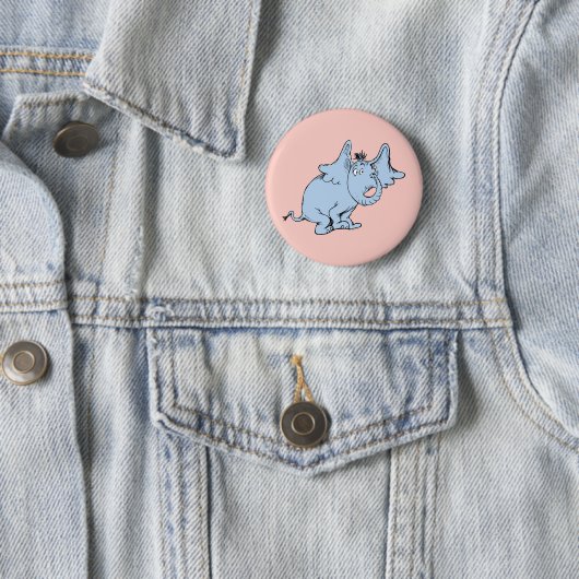 Badge Rond 5 Cm Dr Seuss | Horton côté (En situation)