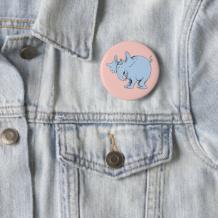 Badge Rond 5 Cm Dr Seuss   Horton Hears Whos