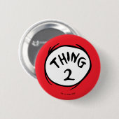 Badge Rond 5 Cm Dr Seuss | La Chose Deux - La Chose Deux (Devant & derrière)