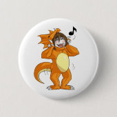 Badge Rond 5 Cm Dracodino (Devant)