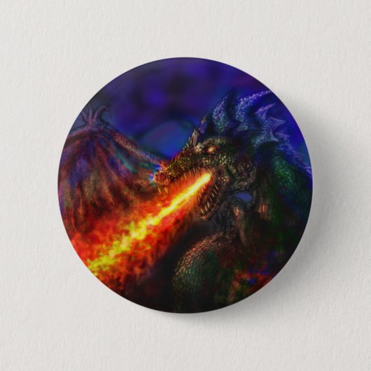 Badge Rond 5 Cm Dragon #1 (Devant)