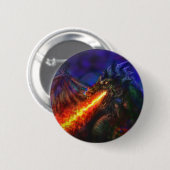 Badge Rond 5 Cm Dragon #1 (Devant & derrière)