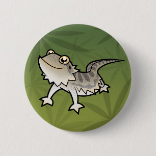 Badge Rond 5 Cm Dragon barbu de bande dessinée/dragon de Rankin