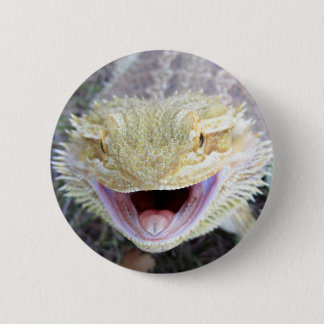 Badge Rond 5 Cm Dragon barbu heureux superbe