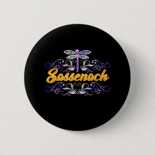 Badge Rond 5 Cm Dragon bleu de Sassenach Outlander