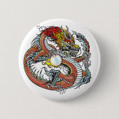 Badge Rond 5 Cm dragon chinois (Devant)