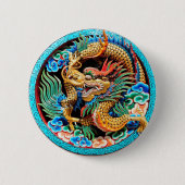 BADGE ROND 5 CM DRAGON CHINOIS COLORÉ (Devant)