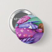 Badge Rond 5 Cm Dragon cosy (Devant & derrière)