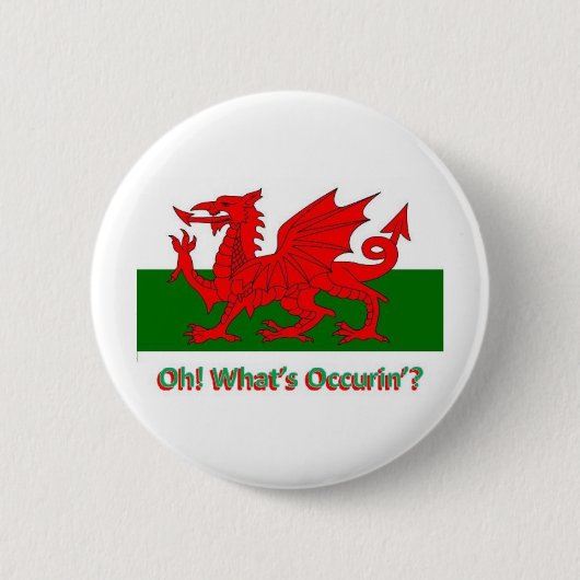 Badge Rond 5 Cm dragon de gallois (Devant)