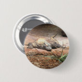 Badge Rond 5 Cm Dragon de Komodo (Devant & derrière)