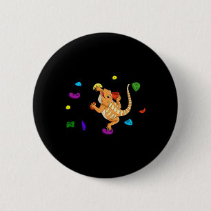 Badge Rond 5 Cm Dragon de pain grimpeur Sport drôle joueur Animal