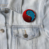 Badge Rond 5 Cm Dragon d'eau (En situation)