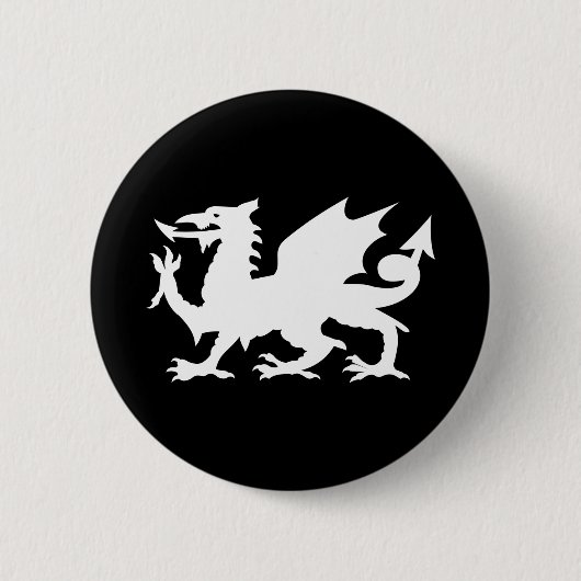 Badge Rond 5 Cm Dragon gallois (Devant)