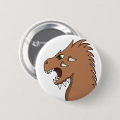 Badge Rond 5 Cm Dragon preparing to breathe fire (Devant & derrière)
