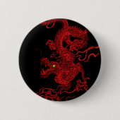 Badge Rond 5 Cm Dragon rouge (Devant)
